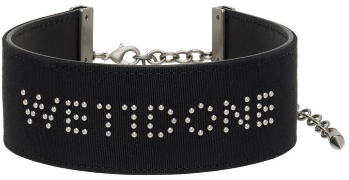 Photo: We11done Black Large Logo Stud Choker