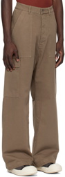 Rick Owens DRKSHDW Gray Wide Cargo Pants