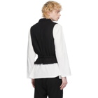 Ann Demeulemeester Black Lightlaine Waistcoat Vest
