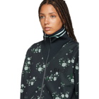 Kenzo Navy Floral Blouson Zip-Up Jacket