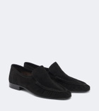 The Row Two suede loafers