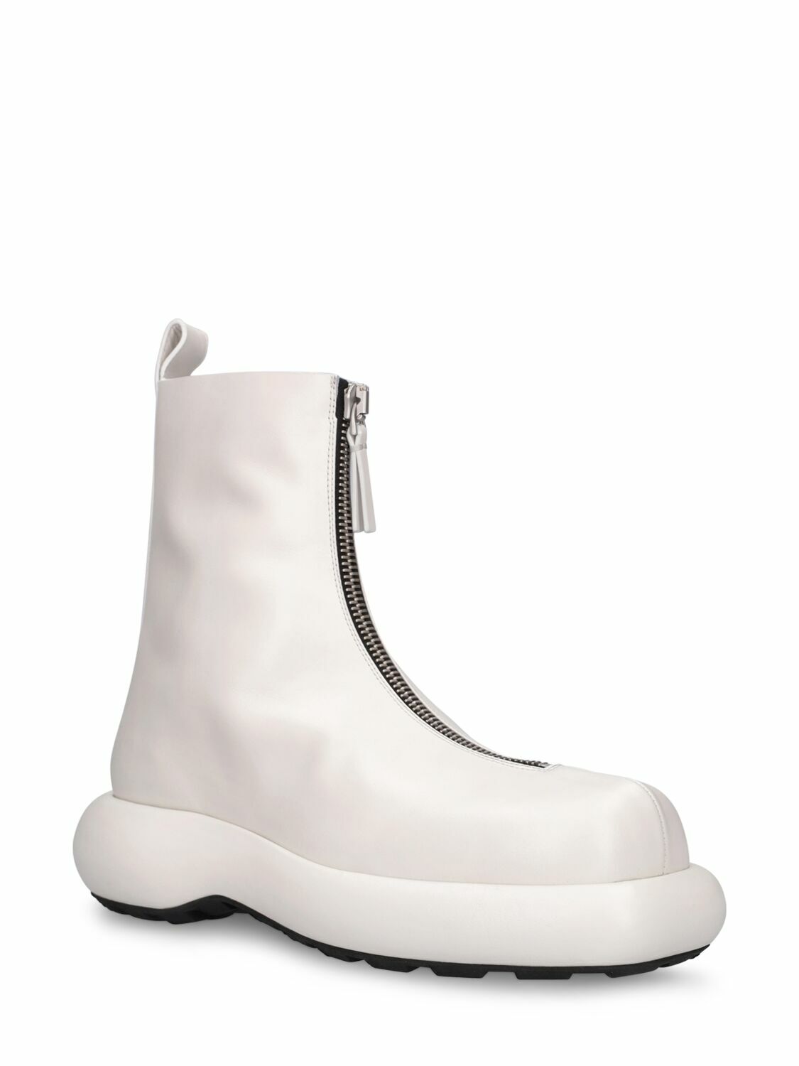 靴 JIL SANDER ZIP BOOTS Jil Sander zip-up Leather Boots | Black | FARFETCH