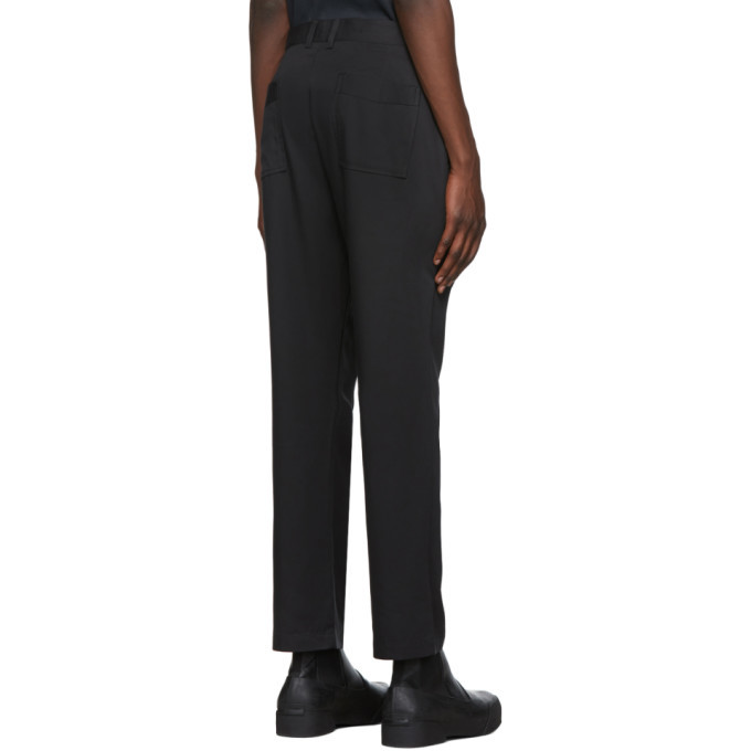 LHomme Rouge Black C2C Tradition Trousers