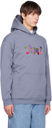 Dime Gray Embroidered Hoodie