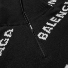 Balenciaga All Over Logo Turtle Neck Knit