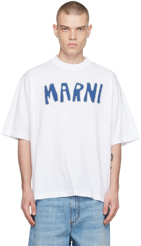 Photo: Marni White Intarsia T-Shirt