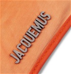 Jacquemus - La Banane Leather-Trimmed Tie-Dyed Cotton Belt Bag - Orange