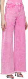 Marques Almeida Pink Boyfriend Jeans