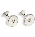 Turnbull & Asser - Button Silver Mother-of-Pearl Cufflinks - White