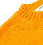 Off-White - Intarsia Wool-Blend Sweater - Yellow
