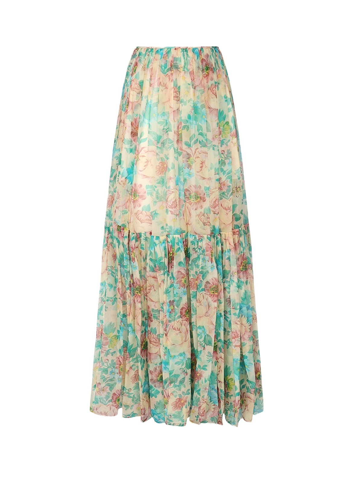 【Chloe】プリント silk-creponスカート Chloe - Printed silk-crepon skirt Chloe