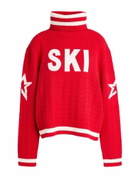 Perfect Moment Womens Turtleneck in Red