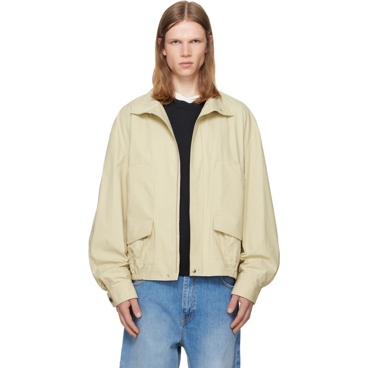 Photo: Calvin Klein Collection Beige Donald Bomber Jacket
