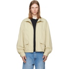 Calvin Klein Collection Beige Donald Bomber Jacket