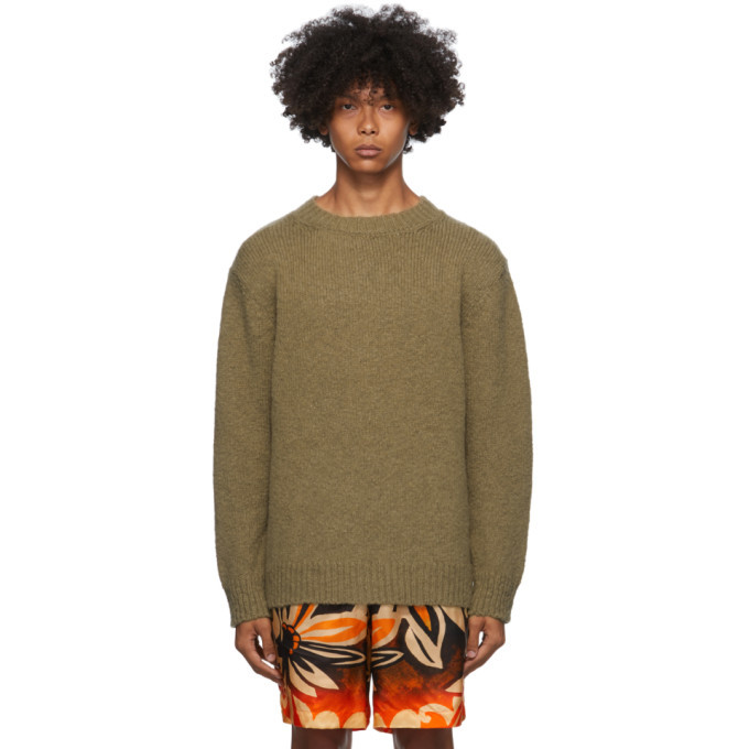 Photo: Dries Van Noten Khaki Fisherman Sweater