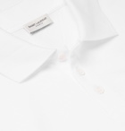 Saint Laurent - Cotton-Piqué Polo Shirt - Men - White