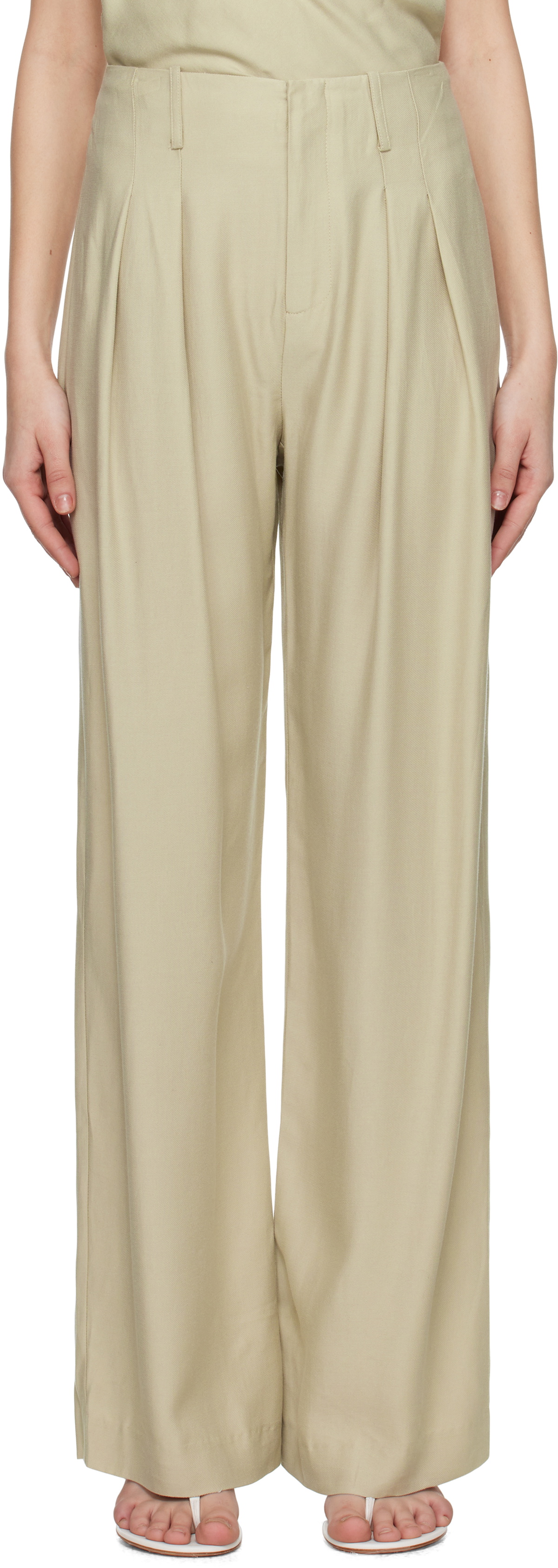 BEC + BRIDGE Beige Anka Trousers