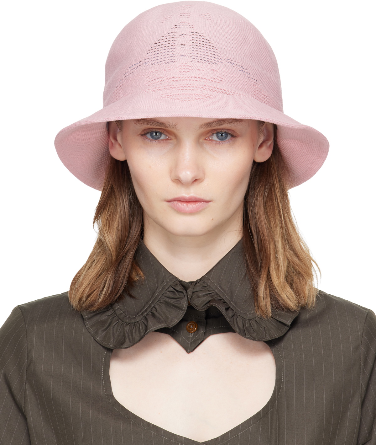 Vivienne Westwood Brown & Purple Orb Lining Bucket Hat Vivienne