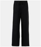 Toteme Lyocell and linen wide-leg pants