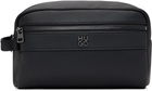 Hugo Black Polished Logo Wash Pouch