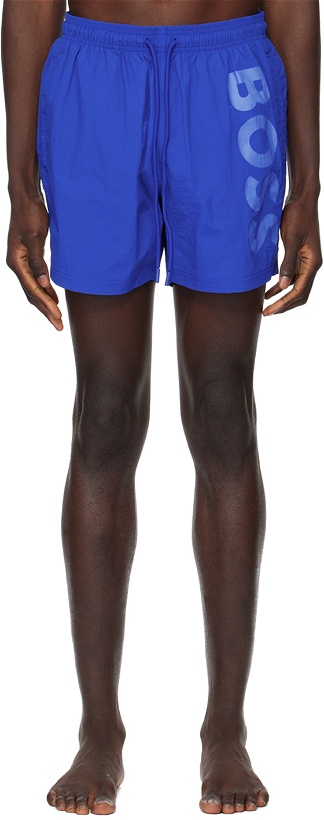 Photo: BOSS Blue Quick-Drying Swim Shorts