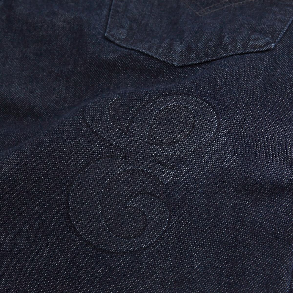 E by END. Levis 568 in Dark Rinse