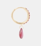 Persée Piercing 18kt gold single earring with ruby