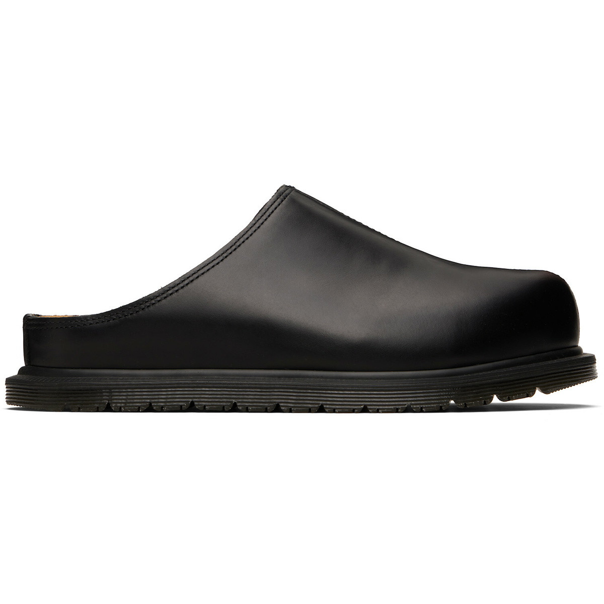 Dr. Martens Black San Leather Mule Loafers