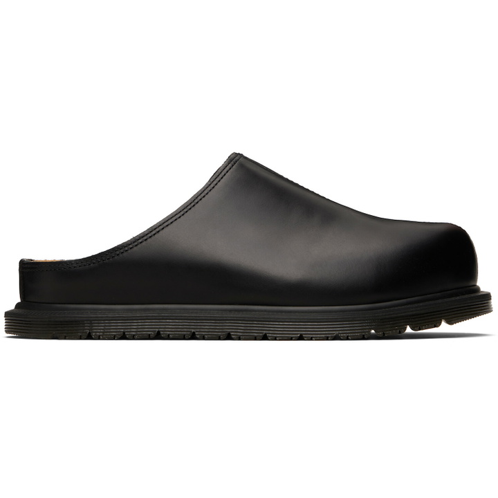 Photo: Dr. Martens Black San Leather Mule Loafers