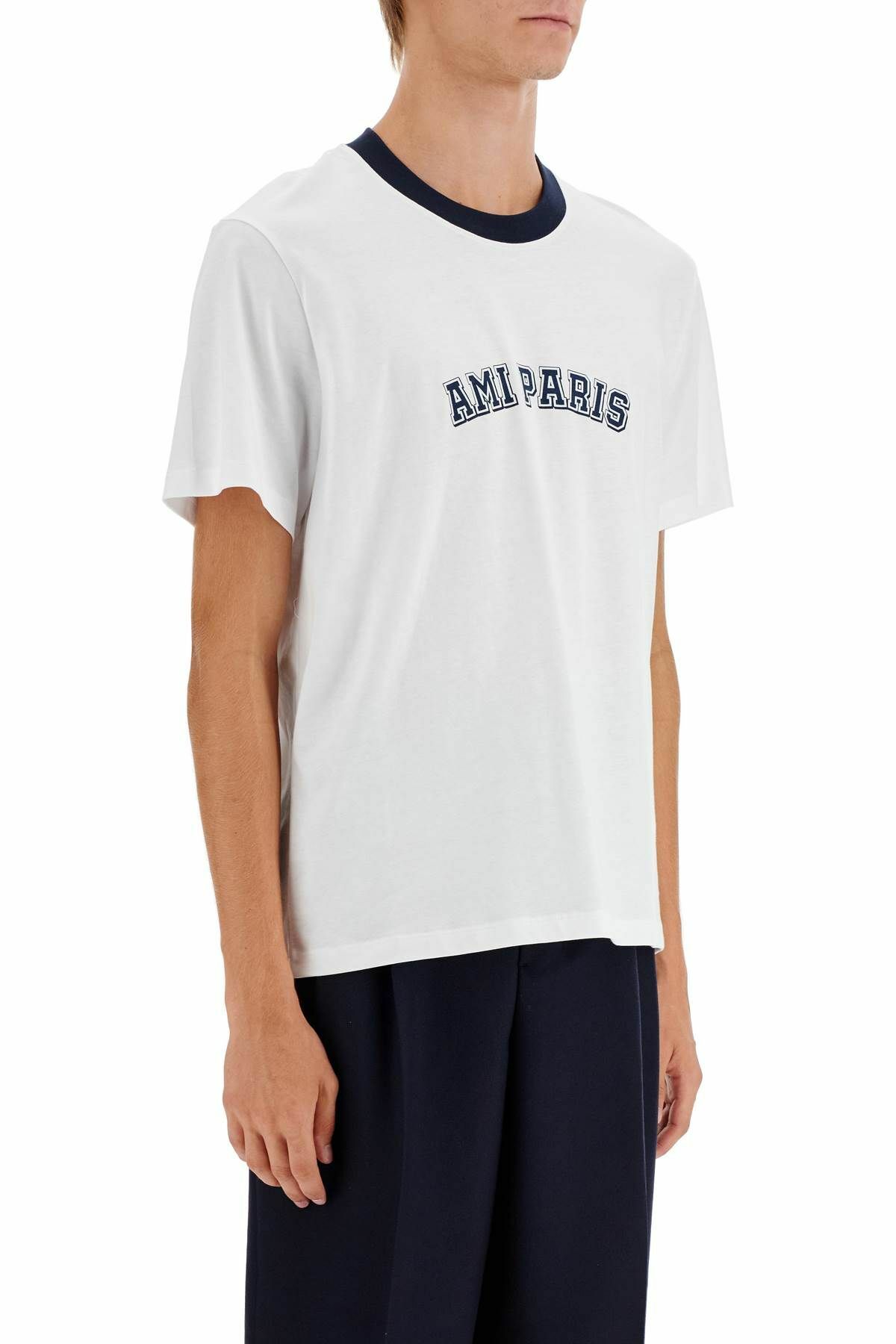 AMI ALEXANDRE MATIUSSI t-shirt with logo print White