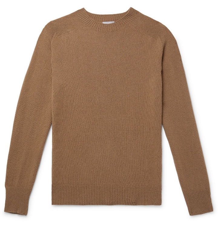 Photo: Margaret Howell - Merino Wool and Cashmere-Blend Sweater - Brown