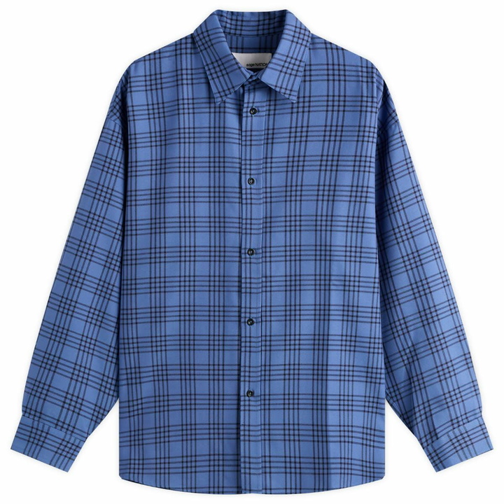 Photo: Sage Nation Men's Chisholm Check Shirt in Royal Blue Check
