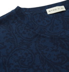 Etro - Paisley-Print Cotton-Jersey T-Shirt - Navy