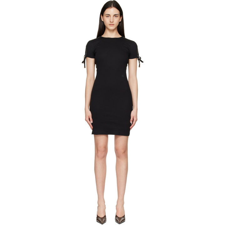 Photo: Burberry Black Ribbed Minidress
