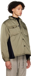 sacai Khaki Sports Mix Jacket