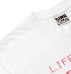 Y,IWO - Lifestyles of the Ripped and Aimless Printed Cotton-Jersey T-Shirt - White