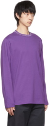 Moncler Purple Cotton Long Sleeve T-Shirt