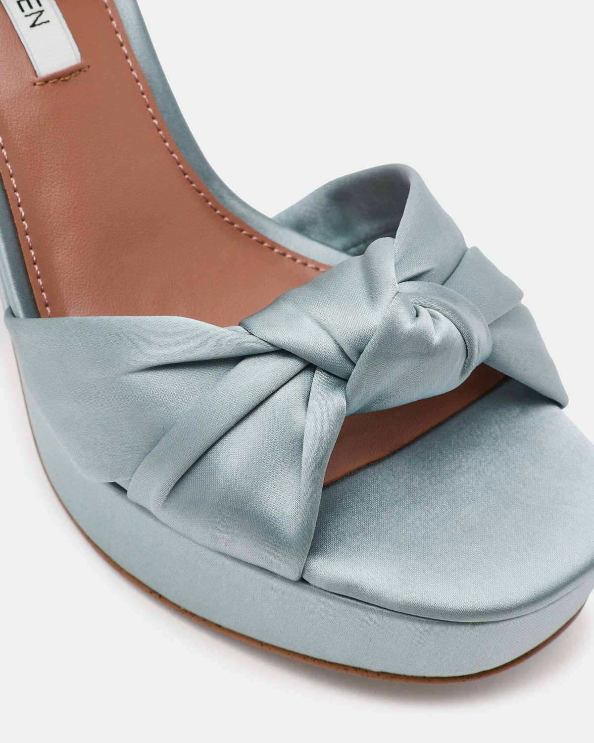 Steve Madden Knoti Heels in Blue Satin