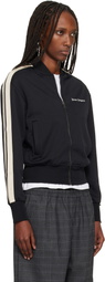 Palm Angels Black Classic Logo Track Bomber Jacket