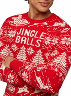 MC2 Saint Barth Fairs Isle Sweater Heron With Jingle Balls Jacquard