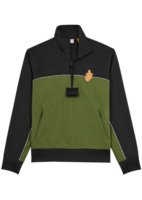 Photo: Moncler Genius 1 Moncler JW Anderson Stretch-jersey Sweatshirt Green