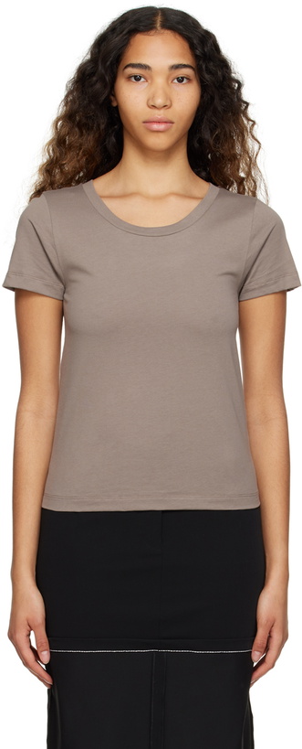 Photo: MM6 Maison Margiela Three-Pack Gray Crewneck T-Shirts