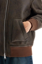 BLANCHA shearling bomber jacket Brown