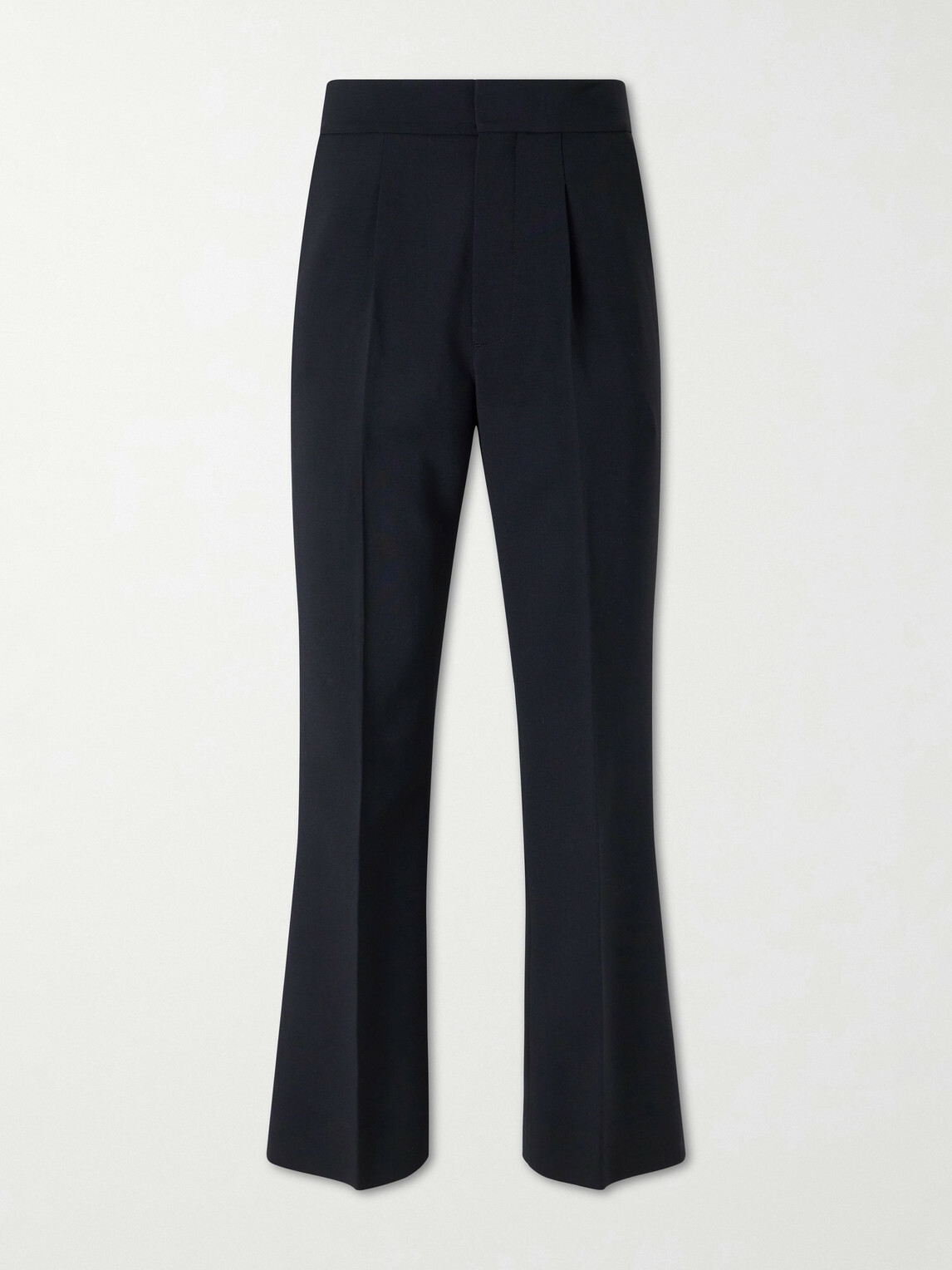 Fear of God - Flared Pleated Wool-Blend Trousres - Black