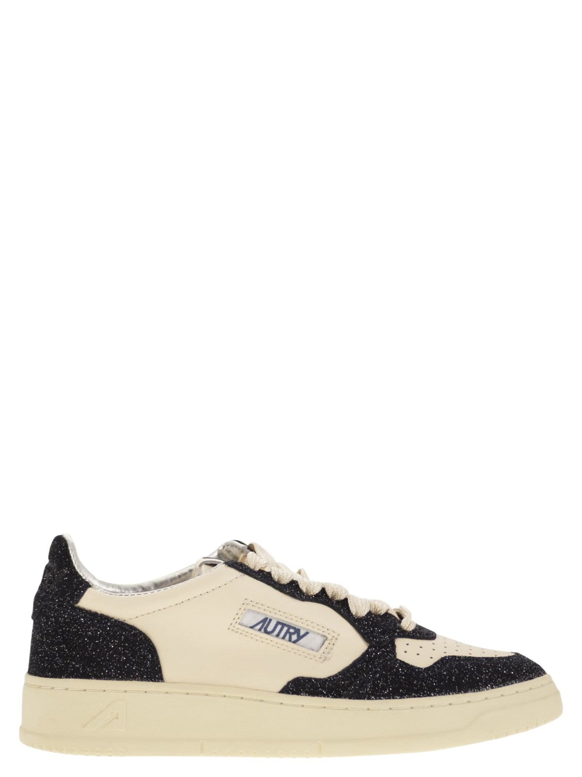 Autry Medalist Low - Sneakers With Two-tone Glitter Autry