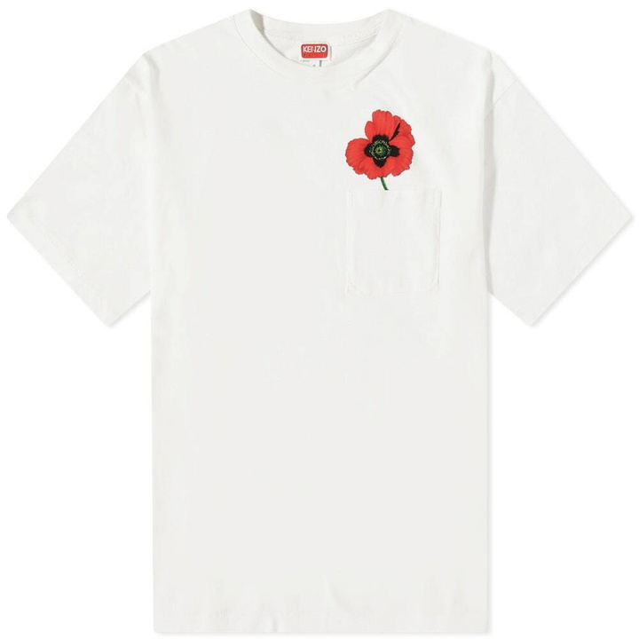 Photo: KENZO Paris Men's Oversized Pocket T-Shirt in White