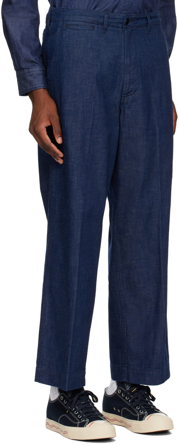 BEAMS PLUS Indigo Military Jeans