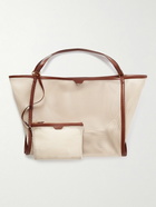 TOM FORD - Logo-Appliquéd Leather-Trimmed Mesh Tote Bag