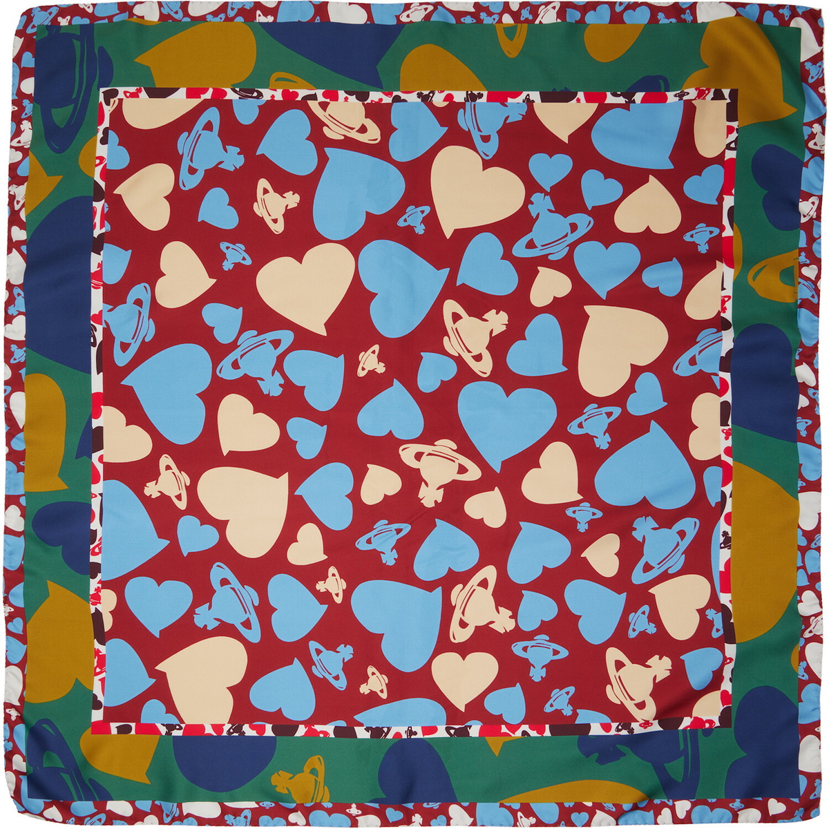 Vivienne Westwood Multicolor Square Scarf