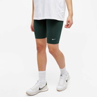 Nike Women's Essential Biker Shorts in Pro Green/White